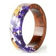 thumbnail image 1 of Handmade Wood Resin Ring Anniversary Gift For Women,C,19 Mm, 1 of 6