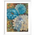 thumbnail image 2 of Art.com Pretty Blue Dahlias 1 Art Print by Vera Hills, White Frame Wall Art, 23" x 29", 2 of 5