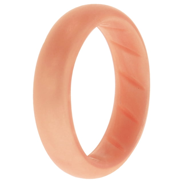 Anillo de boda de silicona BR Solid - Basic-Rose-Gold de ROQ para mujer - Anillo de 7 mm