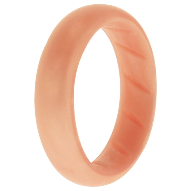 Anillo de boda de silicona BR Solid - Basic-Rose-Gold de ROQ para mujer - Anillo de 7 mm