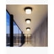 thumbnail image 2 of Lámpara De Pared Moderna Exterior Impermeable color cafe, 2 of 4