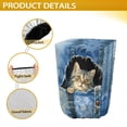 thumbnail image 5 of Yuyamidu Cat RV Electric Trailer Jack Cover Waterproof Tongue Cover for RV/Camper/Travel Trailer/Plug Protector Cowboy Electric Tongue Protector with Tight Belt, Blue, 5 of 7