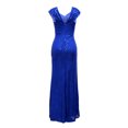 thumbnail image 6 of Coduop Women's Off Shoulder Sleeveless Sequins Bodycon Thigh-high Slit Long Dress, 6 of 8