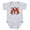 Heather Gray, variant on - Magic M Initial Body Suit - Cute Infant Bodysuit Baby Romper - Size Newborn - 24 Months