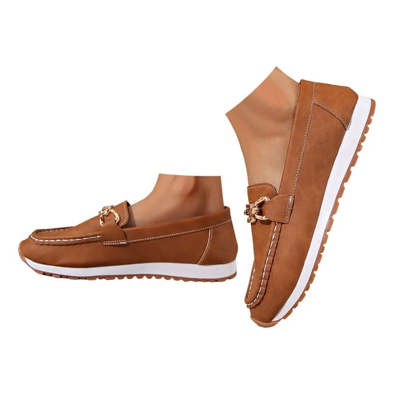 YLYL Women's Orthopedic Loafers Non Slip Comfortable Fashion Casual Slip on Business Work Shoes