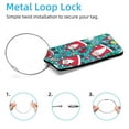 thumbnail image 2 of Square 2Pack PU Leather Santa Claus Cruise Luggage Tag with Privacy Cover and Stainless Steel Ring - Suitable for Travel Handbags Backpacks Luggage Tags, 2 of 6