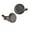 Black round brushed, variant on 1 Pair Contemporary Cufflinks Set French Cuff Dress Shirts Shirt Accessories Suitable for Various Occasion