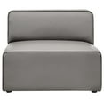 thumbnail image 4 of Sectional Sofa Set, Faux Vegan Leather, Grey Gray, Modern Contemporary Urban Design, Living Lounge Room Hotel Lobby Hospitality, 4 of 10