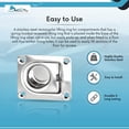 thumbnail image 4 of MARINE CITY Rectangular Recessed Hatch Flush Pull Lift Ring, Stainless Steel 2-9/16  2-3/16  1/2 Inches for Boats, Yachts, Ships Pack of 1, 4 of 7