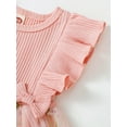 thumbnail image 6 of Bagilaanoe Toddler Baby Girl Summer Dress Flower Embroidery Fly Sleeve A-line Princess Dresses 6M 9M 12M 18M 24M 3T 4T Kids Casual Swing Sundress, 6 of 7