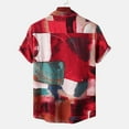 thumbnail image 4 of CALAFEBILA Hawaii Shirts for Men Casual Button Down Tropical Print Short Sleeve Holiday Beach Shirts Loose Fit Summer Mens Tops with Pockets, 4 of 9