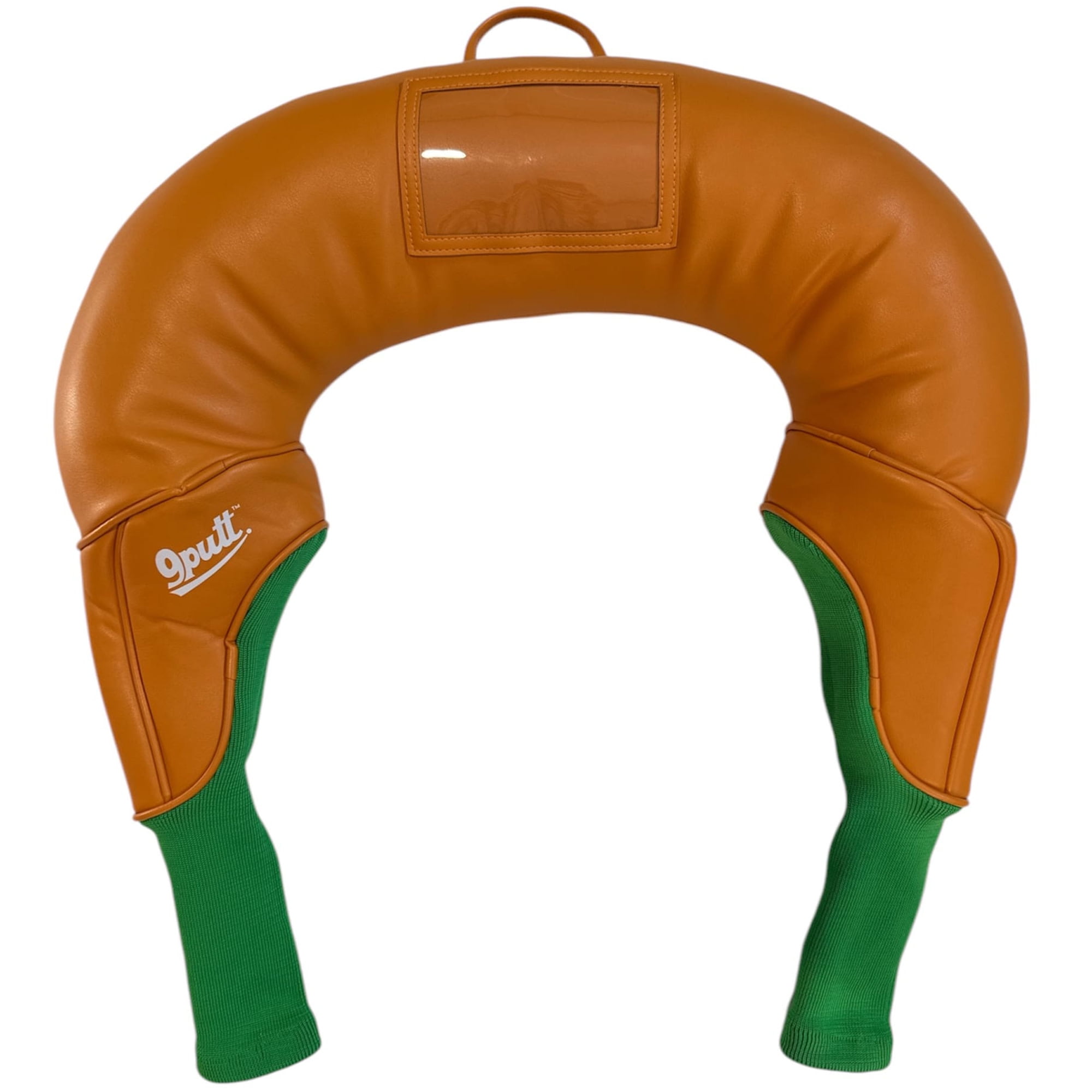 9Putt: Cartners Golf Headcover - Orange & Green, Duel Driver & Fairway Wood Club Cover, Padding Protection Accessory, Fits Most Clubs, Cart Buddies