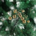 thumbnail image 6 of Anhility Gold Artificial Christmas Ball Stems for Christmas Tree Hanging Decoration, 11.81x5.9 in Christmas Ball Picks for Christmas Decor DIY Crafts Flower Wreath Mantle Fireplace Home Decor, 6 of 8