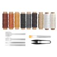thumbnail image 3 of 1 Set Leather Sewing Kit Hand Stitching Waxed Thread Needle DIY Crafting Project Tool, 3 of 5