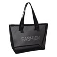 thumbnail image 1 of Bolsa de hombro de playa para mujer 2023 Bolsa de compras transparente Bolsa de axila (negro) Tmvgtek Para Estrenar, 1 of 9