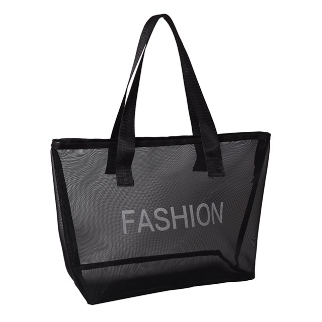 Bolsa de hombro de playa para mujer 2023 Bolsa de compras transparente Bolsa de axila (negro) Tmvgtek Para Estrenar