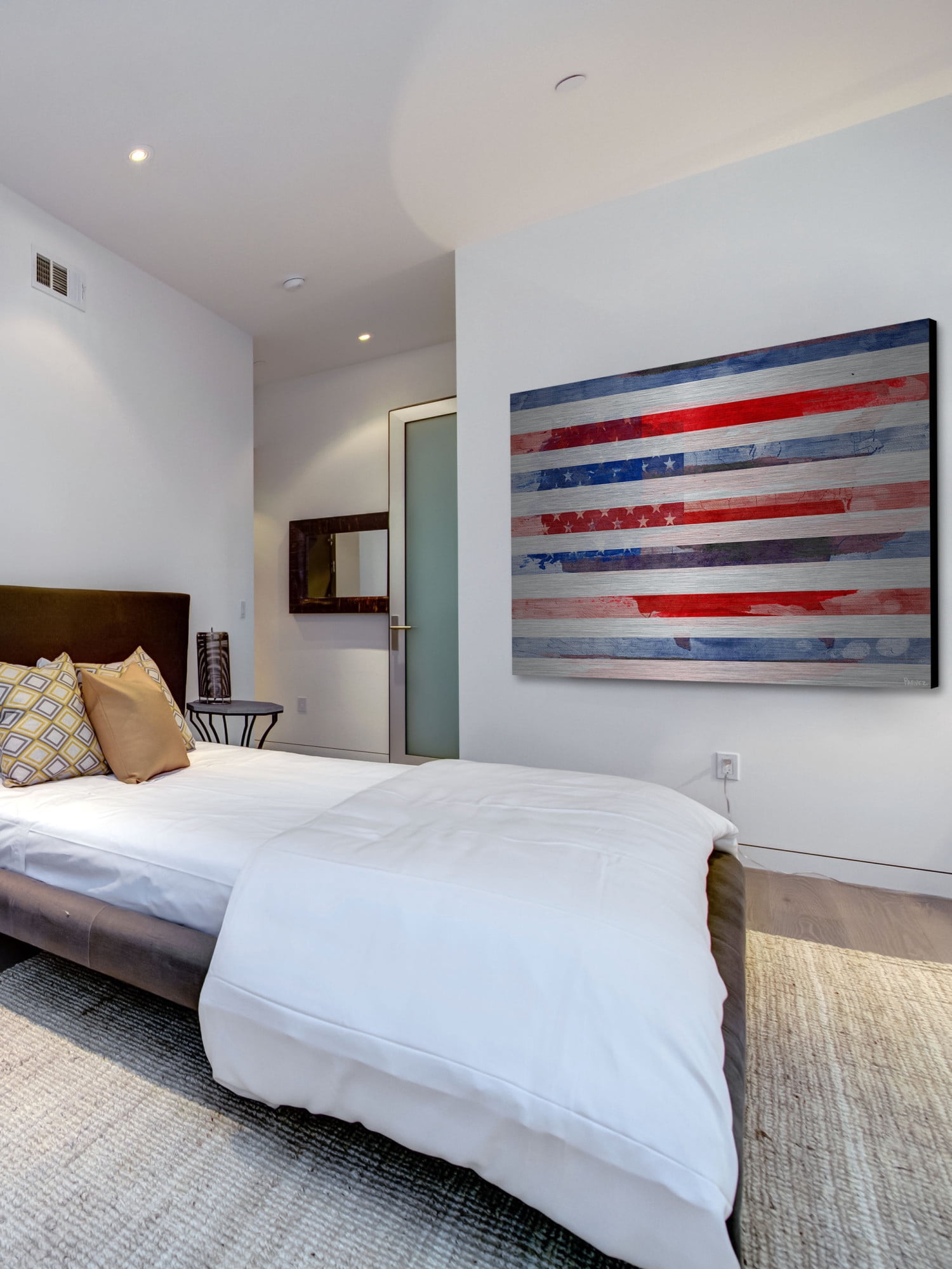 Parvez Taj "Striped Glory" Print on Brushed Aluminum