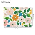thumbnail image 4 of Yayeee Bath Rug for Bathroom Floor Non Slip Rectangle Fluffy Soft Absorbent Mat, 16"x24", Retro Orange Floral, 4 of 7