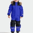 thumbnail image 4 of Veste de Ski pour Enfants Filles Enfants Filles Garçons Combinaisons Colorées une-Pièce Combinaisons de Ski Vestes Combinaisons d'Hiver, 4 of 9