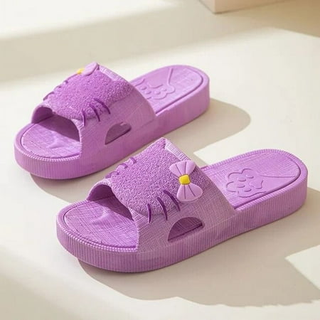 

Sanrio Hello Kitty Thick Soled Slippers For Women Casual Athletic Shoe Cute Indoor Korean Style Soft Flat Shoes Female Slippers ZQ