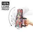 thumbnail image 3 of 40oz Pioneer Flower Floral Print Pattern Insulated Tumbler with Handle, BPA-Free Leak Proof Lid and Straws, Double Wall Vacuum, Hot 12h/Cold 34h, 3 of 6