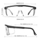 thumbnail image 5 of Paquete de 5 gafas de seguridad, gafas sobre gafas, protección para gafas, protección para gafas, protectores oculares transparentes antivaho y antiarañazos con patillas ajustables, 5 of 5
