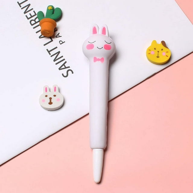 EGNMCR Soft Decompression Student Calligraphy Pen With Exchangeable Elastic Pen slow rebound pen