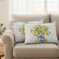 thumbnail image 3 of Outdoor Waterproof Pillow Covers Farm Watercolor Lemon Fruit Decorative Throw Pillow Protectors,Pillowcase Cushion Cases for Patio Sofa Garden Couch,20x12in,Pack of 2, 3 of 14
