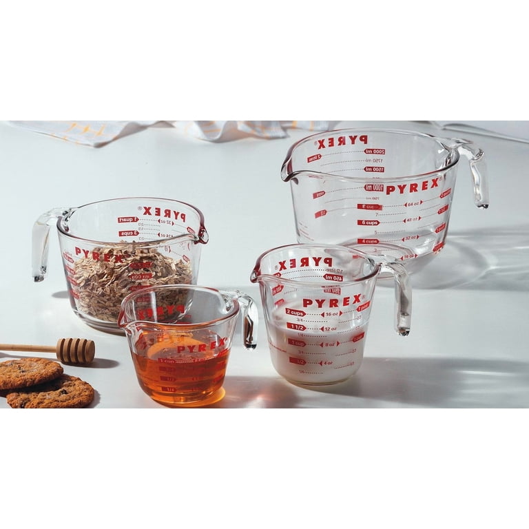Pyrex, Prepware Glass Measuring Cup, 2-Cup, Clear, Microwave Safe