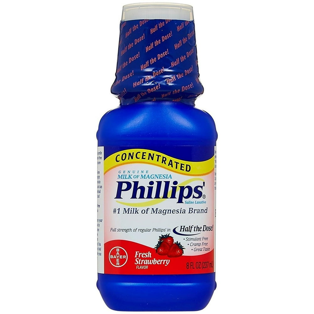 Phillips' Strawberry Concentrated Milk of Magnesia, 8 fl oz Walmart