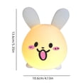 thumbnail image 3 of CQCYD Patting Night Light, Cute Shape Silicone Bedside Lamp Touch Control Decorative Lighting ForKidsBedroom Nursery Sleep Aid Gift, 3 of 9