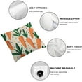 thumbnail image 4 of COMIO Carrots Cartoon Pattern Pillow Covers Cute Easter ThrowPillow Covers Decorative Square Pillowcase Protector Cushion Case for Sofa Couch Bed Pillow Pillowcases&nbsp;2pc, 4 of 6