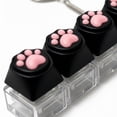 thumbnail image 5 of Cat Paw Keyboard Fidget Toy for Adults, Keychain Stress Relief Toy Cat Shaped Anxiety Decompression Clicker for Office, Travel, Calming Desk Gifts (black), 5 of 7