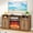 Walnut-Fireplace, variant on TV Stand for TVs up to 65 Inch, 59'' TV Stands for Living Room, Modern Entertainment Center with Storage, Media Console Table for Bedroom, Walnut