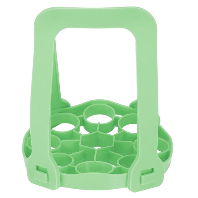 Cesta de vapor portátil, soporte multifuncional para huevos al vapor, estante para utensilios de cocina, verde
