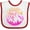 White and Red, variant on Inktastic Pigeon Forge, Tennessee- Mountains in Sunrise Colors Boys or Girls Baby Bib