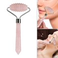thumbnail image 4 of Herramienta de cuidado de la piel con rodillo de masaje único de belleza facial adelgazante de cristal en polvo Natural (plata), 4 of 8