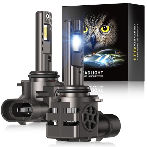 SPBTAR LED Headlight Bulbs, 2 Pcs LED Headlight S550 9006/HB4 130W Bulbs, 6500K 40000LM IP68 Waterproof LED Headlight for Cars, White