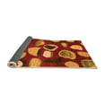 thumbnail image 2 of Ahgly Company Indoor Square Abstract Orange Modern Area Rugs, 8' Square, 2 of 4