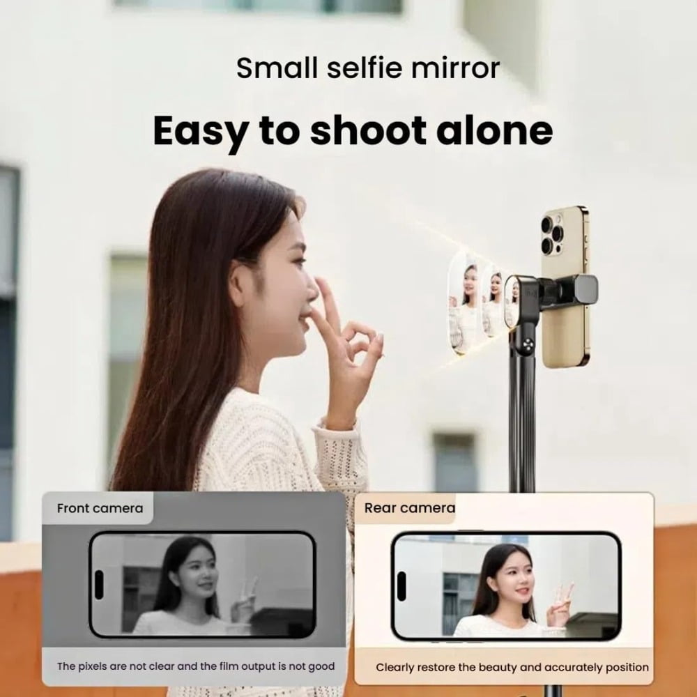 70-Inch Adjustable Metal Photography Tripod - Professional Video Stand for Phone & Camera Live Streaming, Portable Stable Support Frame with Mobile Clip and Pan-Tilt