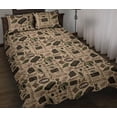 thumbnail image 1 of Juego de cama edredón con estampado de cacao y chocolate, 1 of 5