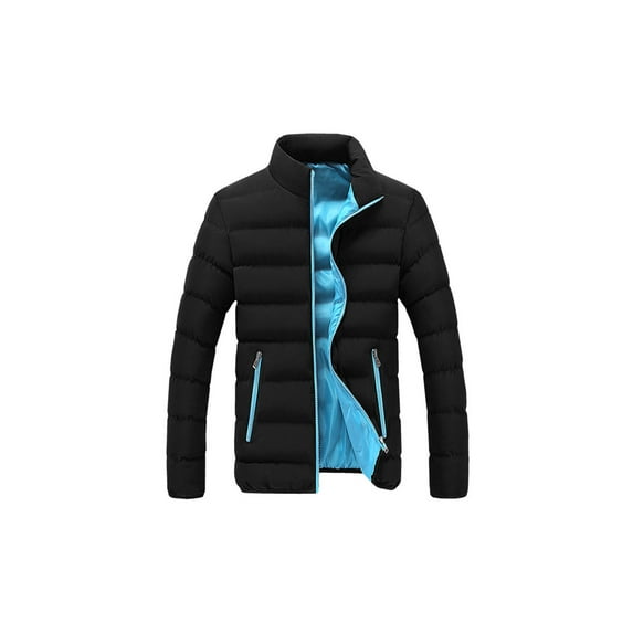 SAYOO Men Winter Coats Down Cotton Windproof Snow Slim Fit Jacket