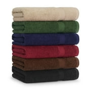 Arkwright True Color Hand Towels, Ring Spun Cotton, 16x27, (Bulk Case of 120) - Black