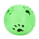 thumbnail image 2 of Pelota lavable al aire libre no venenosa para perros, juguetes para masticar para la dentición, suministro para mascotas con puntas (Empreinte de patte verte), 2 of 13