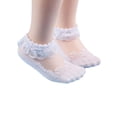thumbnail image 1 of Dewadbow Toddler Girls Socks Cute Baby Kids Breathable Soft Cotton Lace, 1 of 6