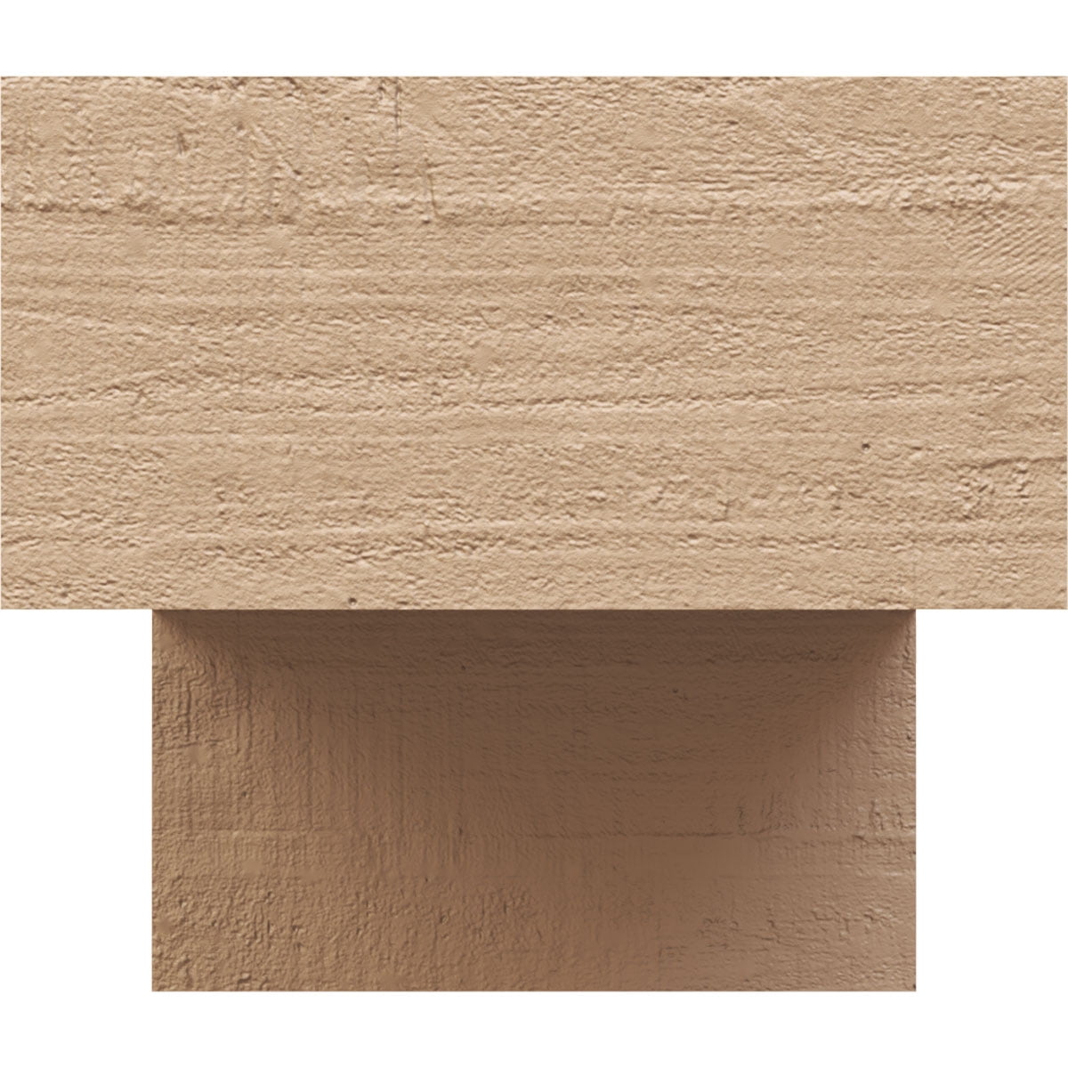 8"W x 16"D x 8"H Wide Chapel Hill Rough Cedar Woodgrain TimberThane Corbel, Primed Tan