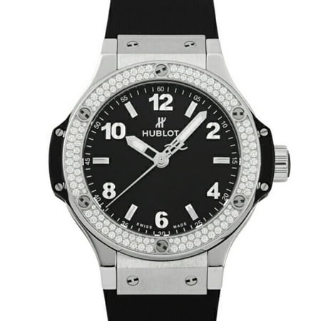 Pre-Owned Hublot HUBLOT Big Bang Steel Diamond 361.SX.1270.RX.1104 Black Dial Watch Ladies (Good)
