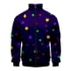 thumbnail image 3 of Chaqueta con estampado geométrico 3D para hombre, abrigo deportivo callejero de gran tamaño, estilo Harajuku, para primavera y otoño, chaquetas con cremallera, ropa para hombre, 3 of 5