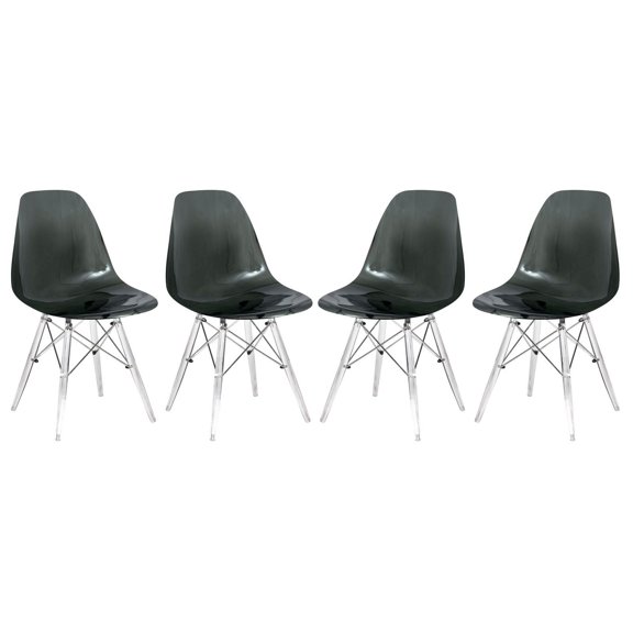 Dover Side Chair: Lively & Versatile | Matte-Finish Plastic | Modern Design | Long-lasting Durability