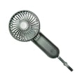 thumbnail image 2 of Injueey ABS PP Reemplazo de ventilador portátil Color sólido Exterior USB Motor sin escobillas 3 Ventiladores de refrigeración de engranajes Electrodomésticos Negro, 2 of 6